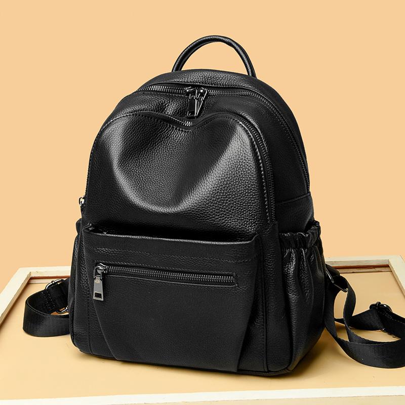 Zaini in Vera Pelle da Donna Borse a Spalla di Grande Capacità Zaini da Viaggio per Adolescenti Borse di Design