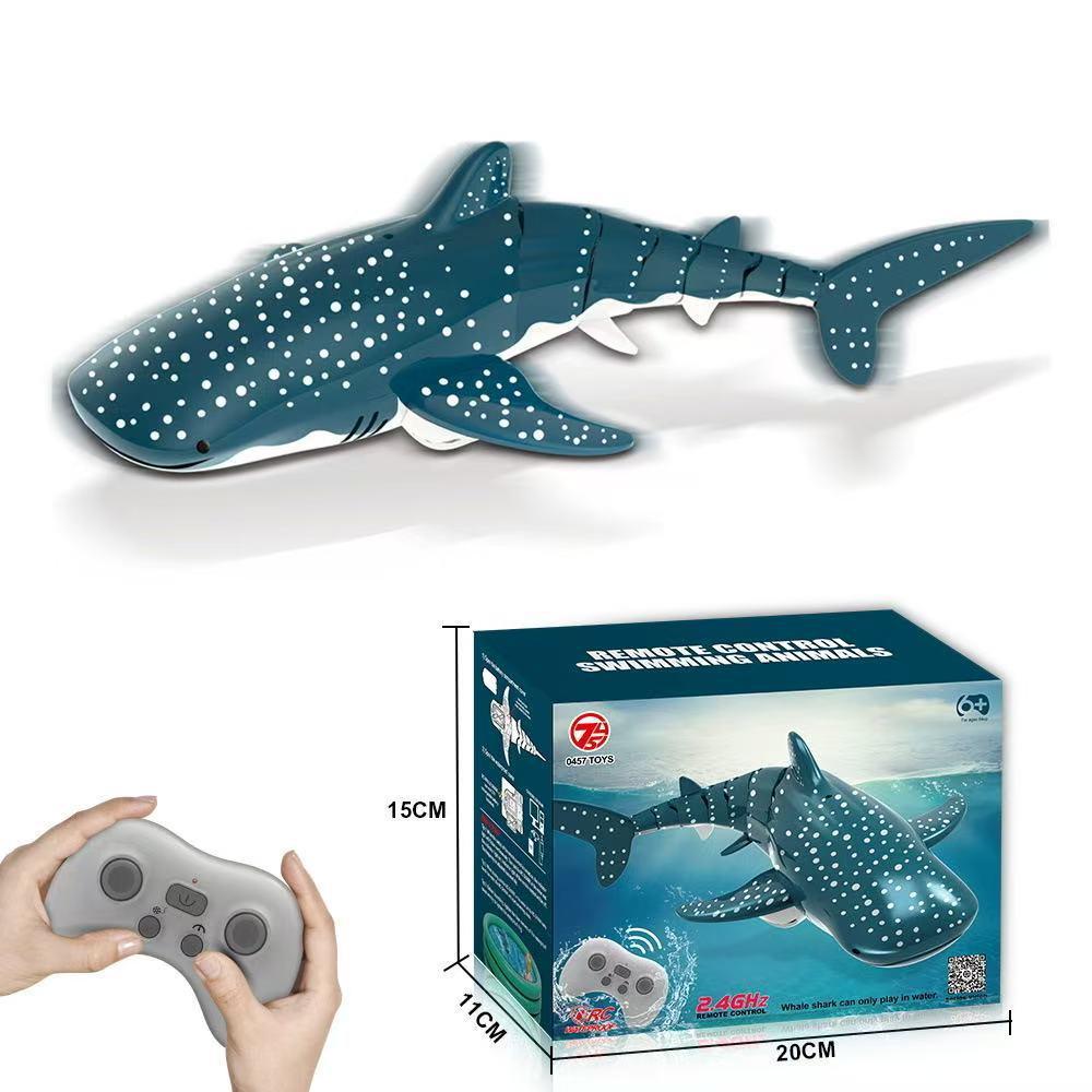 2.4G Remote Control Electric Shark Toy - Wireless Charging Water Toy for Kids
