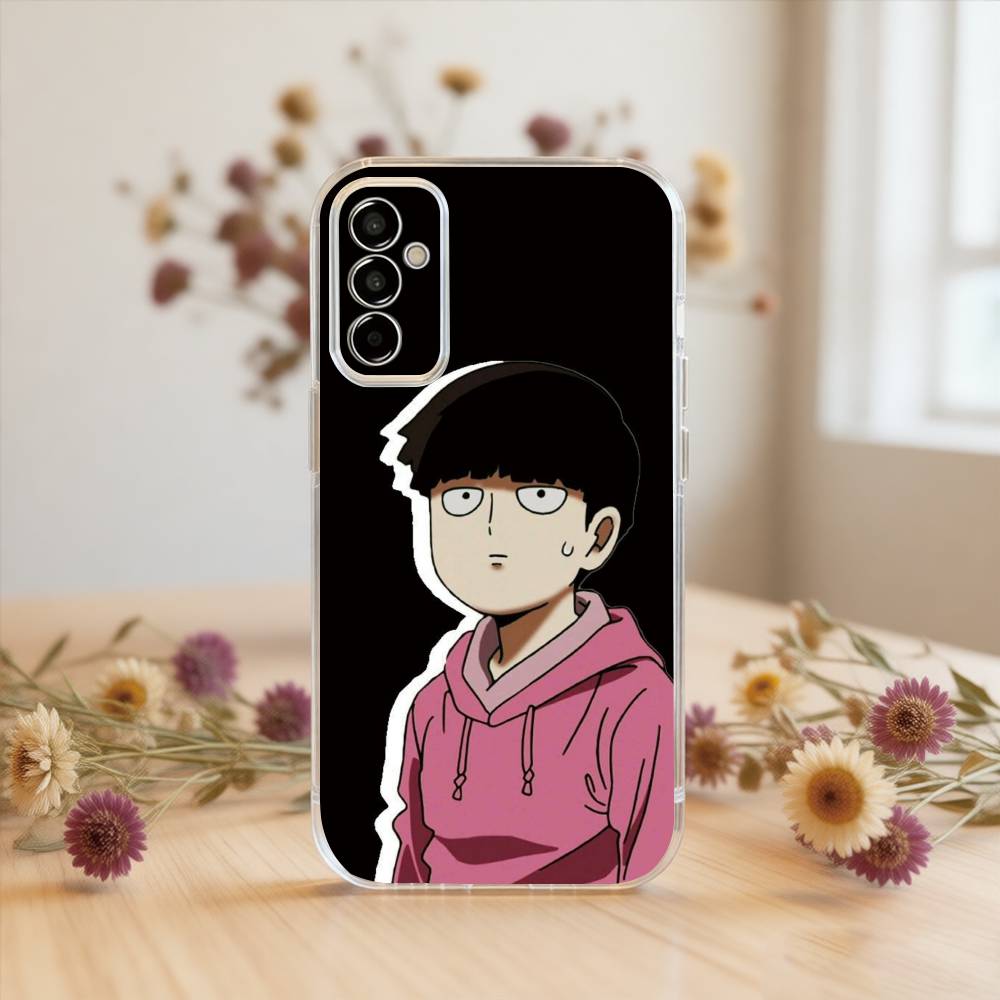 

Mob Psycho 100 Shigeo Kageyama Phone Case Transparent Silicone Soft For SamsungA10,12,20,21S,30,31,40,50,51,52,70,71 Samsung a714g