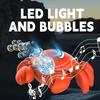 Crawling Crab Bubble Machine With Music Lights Automatic Sensing Obstacle Avoidance Soap Blowing Children'S Toys Outdoor Game