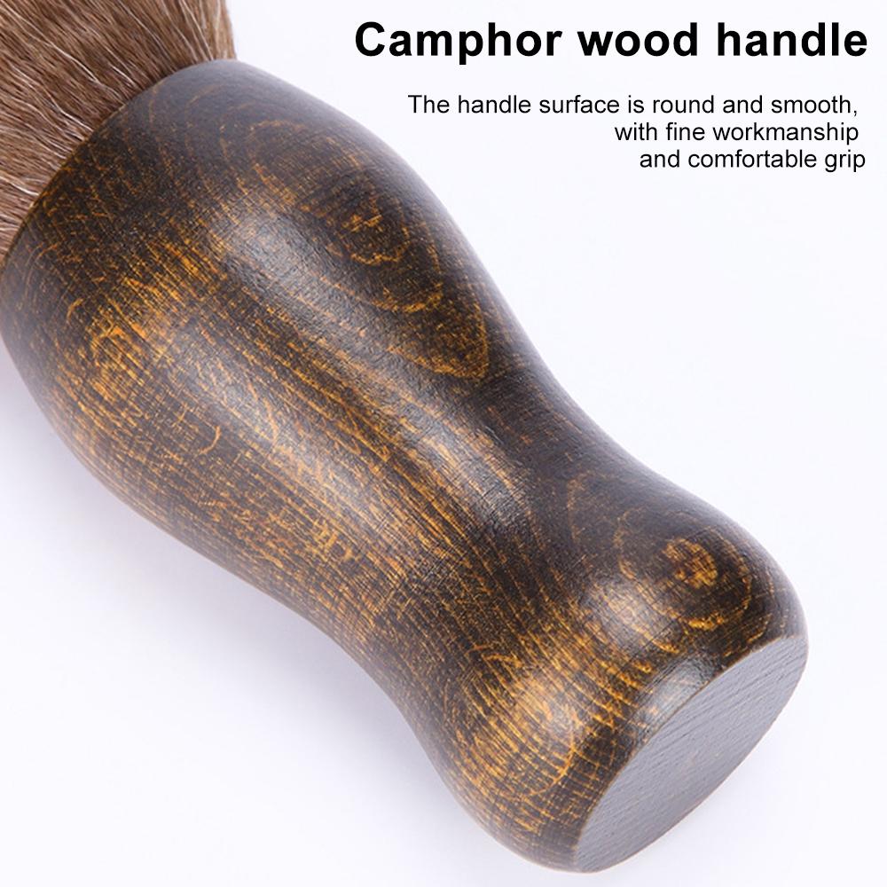 Soft Makeup Brush Neck Hair Cleaning Brush Hair Grooming Shaving Sweeping Brush Tool