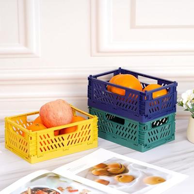Stackable Foldable Storage Crate INS Drawer Organizer Case Stationery Cosmetic Rack  Bedroom Decor