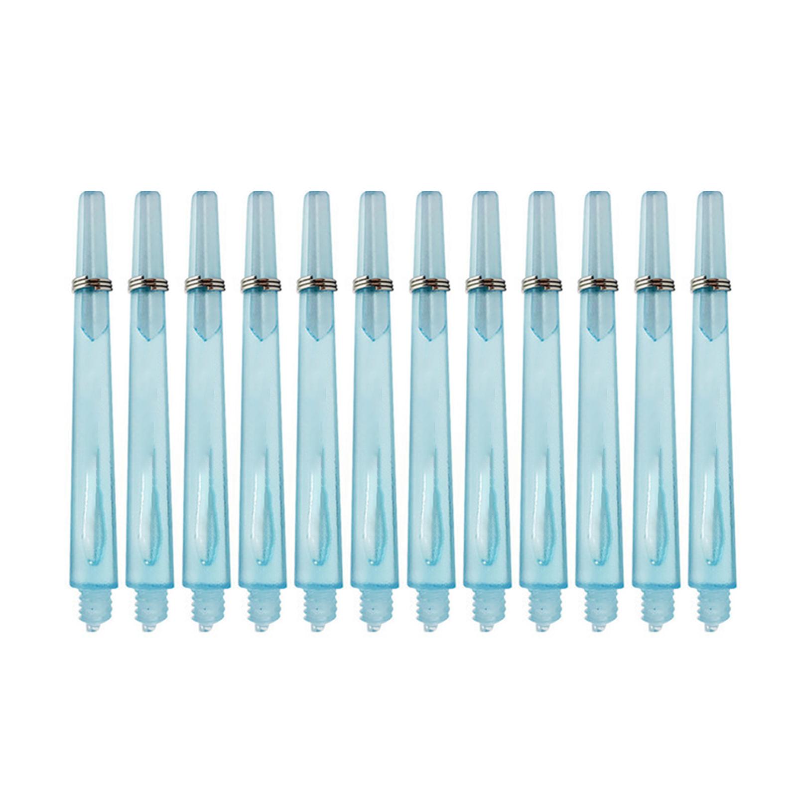 

12Pcs 4.5mm Screw Thread Clear Dart Stems With Stainless Steel O Ring Frosted Plastic Darts Shafts Dart Accessories 45