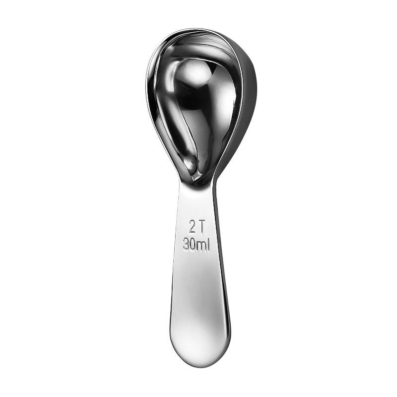 1pc Coffee Measuring Spoon Thickened Food Seasoning Spoon Graduated Milk Powder Tea Leaves Scoop Baking Kitchen Utensil