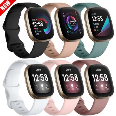 Silikonarmband für Fitbit Versa 3 Uhrenarmband, weiches Smartwatch-Correa, Sportarmband, Fit-Bit Versa 4 Sense-Uhrenarmband, Zubehör