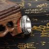 99% Reinsilber Drehbarer Zeigefingerring: Retro Künstlerische Entspannung für Männer & Frauen