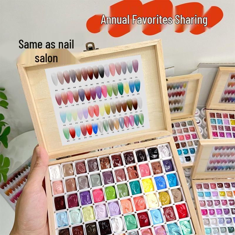 Set per Unghie Artistiche da 60 Colori con Colla Tappante e Polvere Degradé - Consigliato dal Venditore
