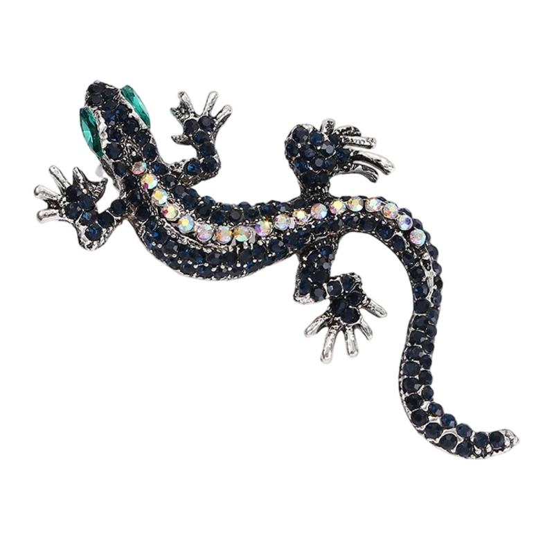 Retro Reptile Lapel Pin Fashionable Lizard Brooch With Vintage Detailing Perfect For Scarf Hat Outfit Accessories Gift Choice