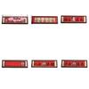 S-1Pc Chinese Style God Of Wealth Magnetic Refrigerator Traditional Rectangular Couplets Magnetic Refrigerator Blessings 3D