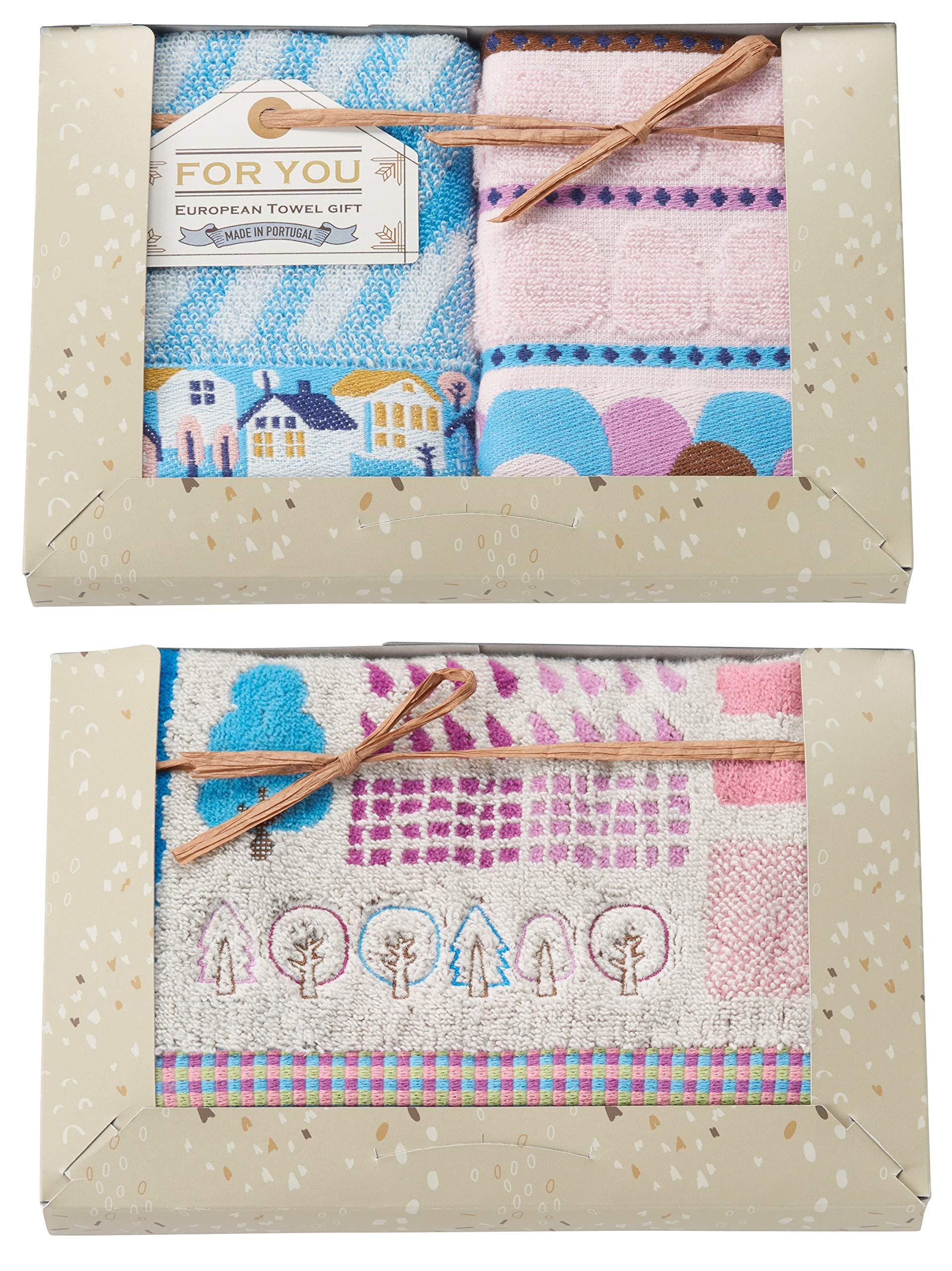 

Подарочный набор полотенец Marushin Moving Polka Dot: 2 полотенца для рук и 1 полотенце для лица, с рисунком, Puu, 0367082000, E-4228,