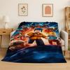 3D R-Robloxs Games Cartoon Soft Plush Blanket,Flannel Throw Blanket for Living Room Bedroom Bed Sofa Cover Picnic Office Gift