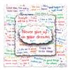 50 Motivational English Graffiti Stickers - Waterproof DIY Phone Case/Suitcase Decor