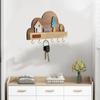 No-Drill Key Storage Hanging Hook Solid Wood Coat Rack Practical Door Wall Hook  Home Decor
