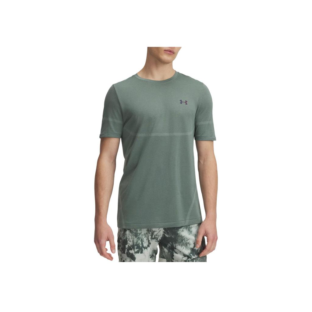 Under Armour Vanish Elite Comfortable Soft Skin-Friendly Fashion Short Sleeve T-Shirt Men Tops Silicone-Green 1376781-348