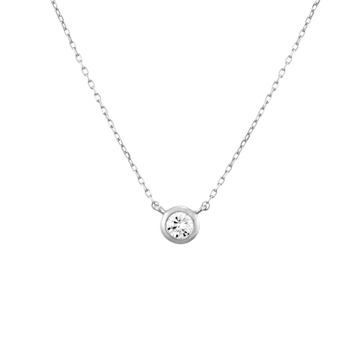 

Diamond K18 White Gold Necklace 151141123201 canal4℃ (WG)
