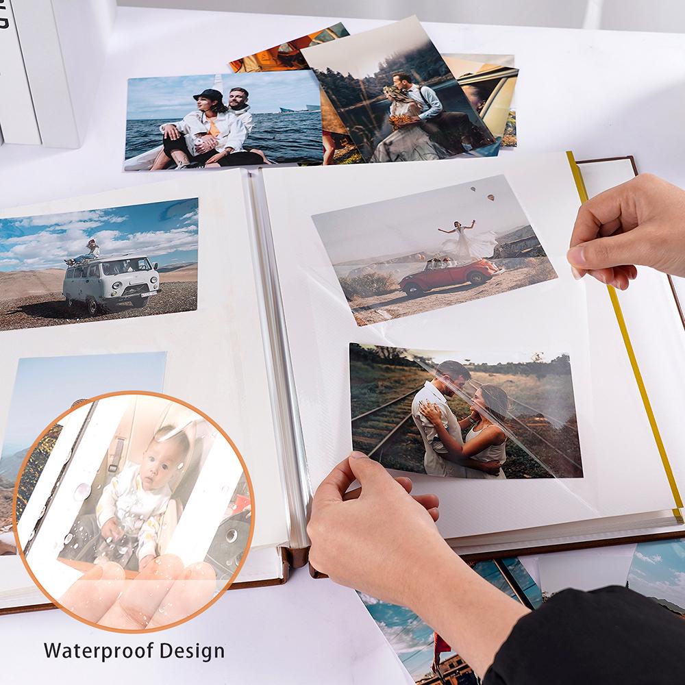 Leather Photo Scrapbook Album Our Adventure Book DIY Handmade Retro PU Photo Sticker Scrapbook Anniversary Wedding Memory Christ