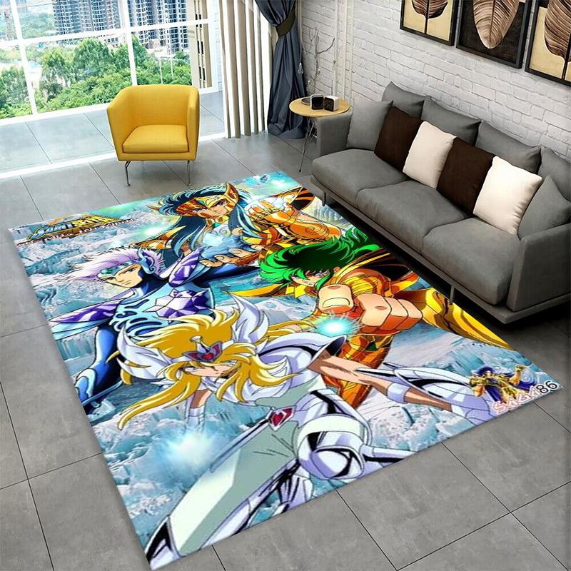 

Retro Saint Seiya Anime Cartoon Carpet Rug for Playroom Bedroom Living Room Sofa Home Decor,kid Area Rug Non-slip Floor Mat 40x60cm
