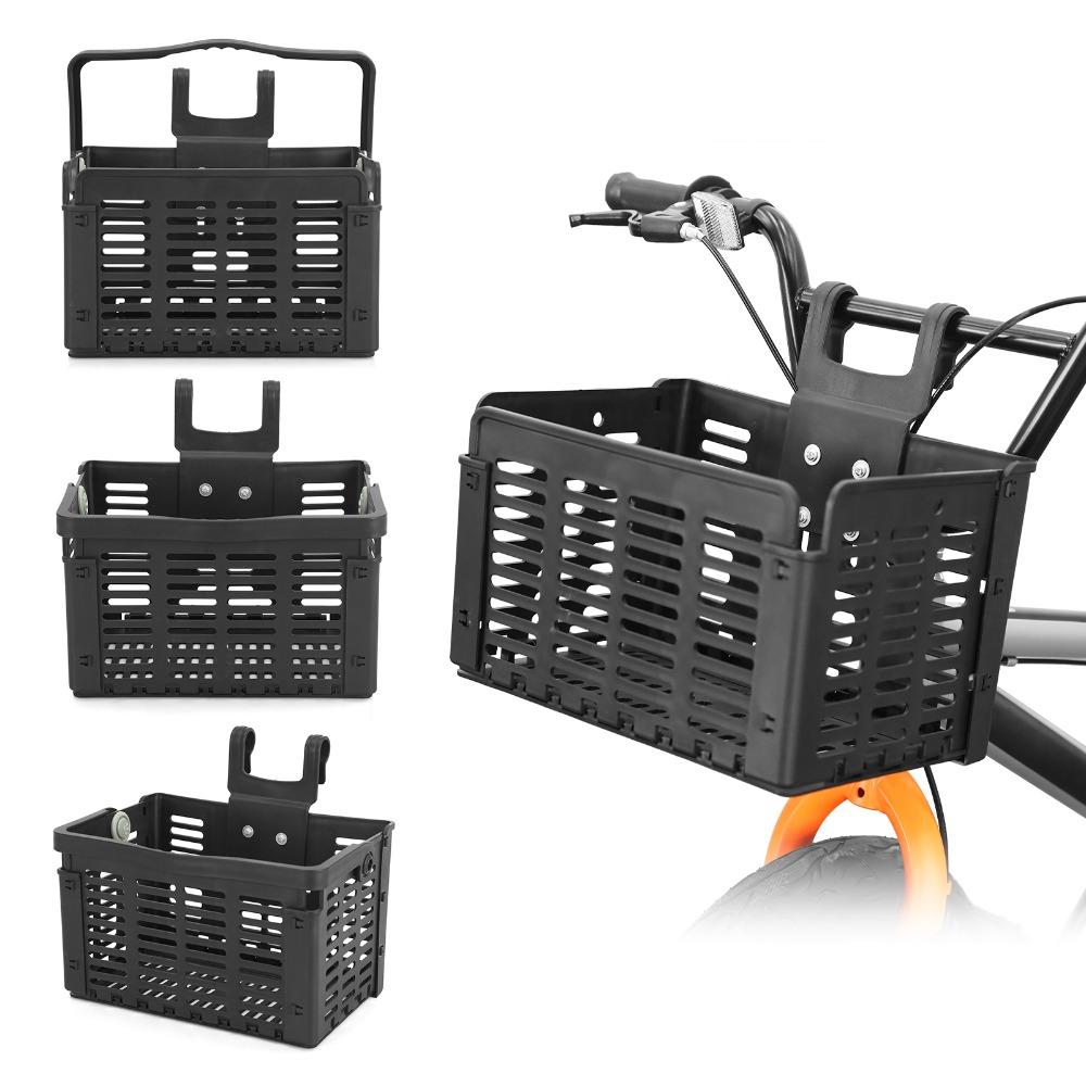 Hanging Bicycle Handlebar Basket Foldable Bike Basket Bike Front Basket for Front Handlebar