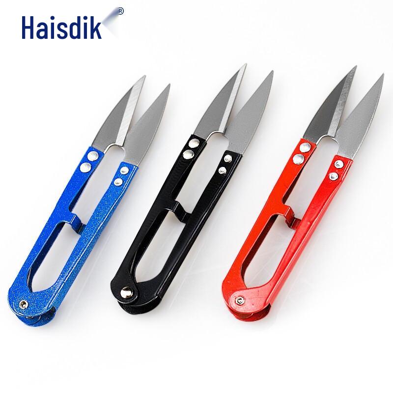 HSDIC Colorful U-shaped Sewing Scissors (12-Pack)