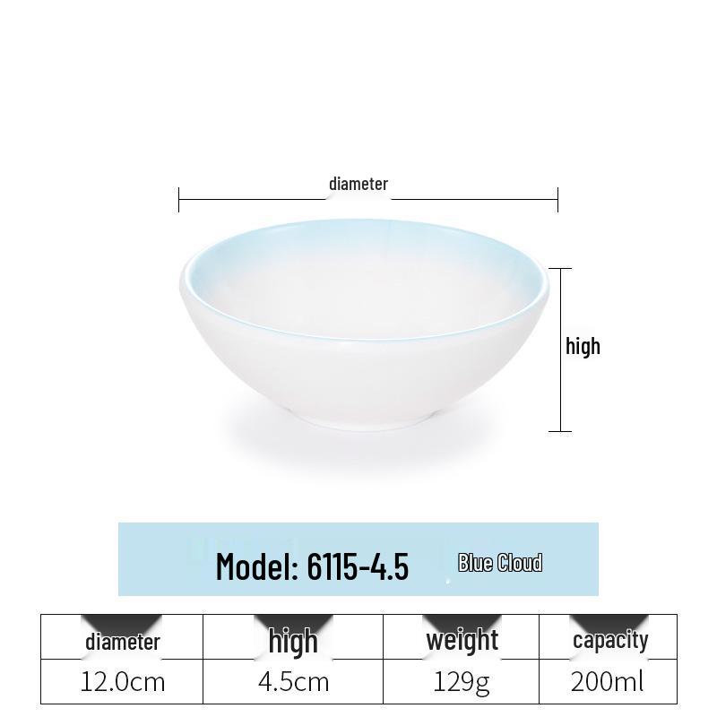 Imitation Porcelain Melamine Ramen Bowl - Large Douli Hat Design for Soup, Mala Tang, Rice Noodles
