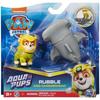Figurine - spin master - paw patrol aqua pups - rubble - poisson hammer - jaune