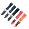 Orange 22mm Sport Silicone Wristbands and Watchbands Fashion Curved End Waterproof Rubber Smart Watch Bands Strap Moonswatch
