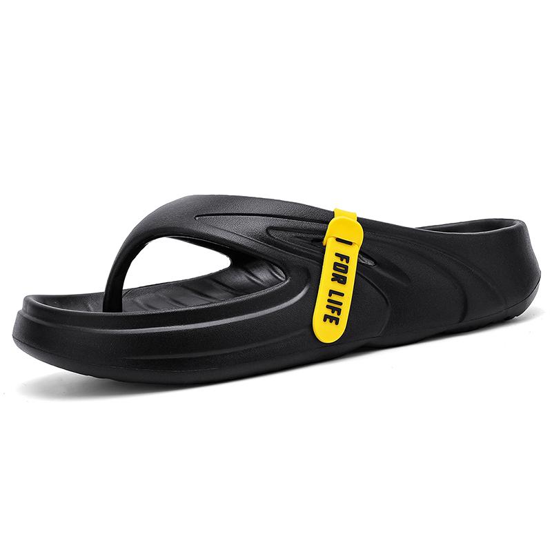 Comfortable Fit Flip-Flops Mens Summertime New Mens Outer Wear Home Anti-Skid Anti-Odor Flip-Flops Beach Sandal Shoes