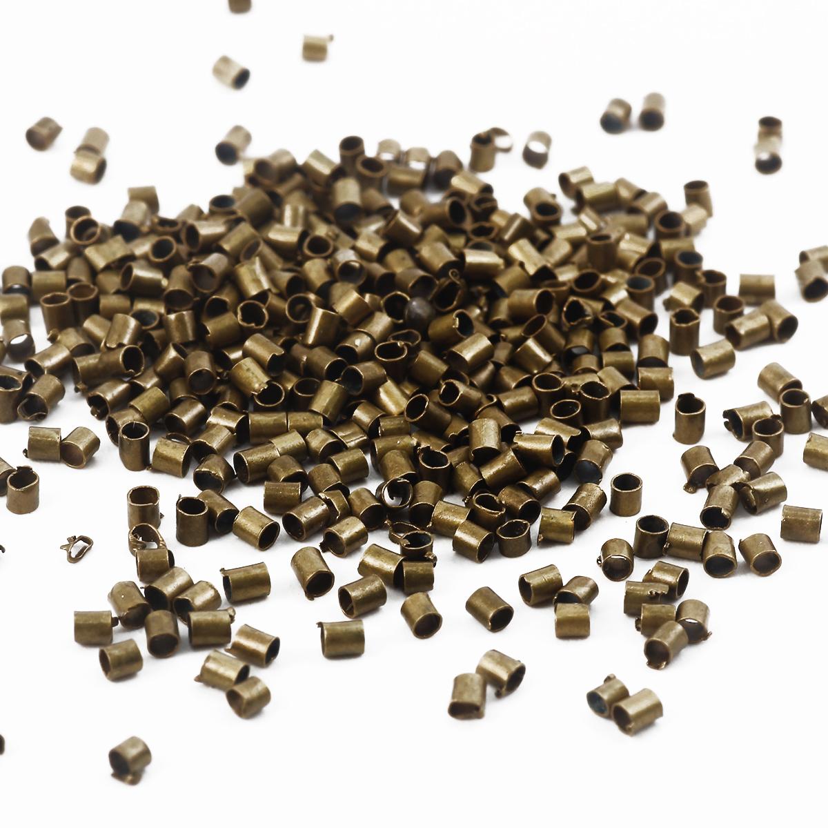 

500 шт., 5 цветов, пробка с микропробкой, свободные бусины диаметром 1,5 мм, 2 мм, нескользящие медные бусины-прокладки, фурнитура для ювелирных изделий своими руками 1.5mm