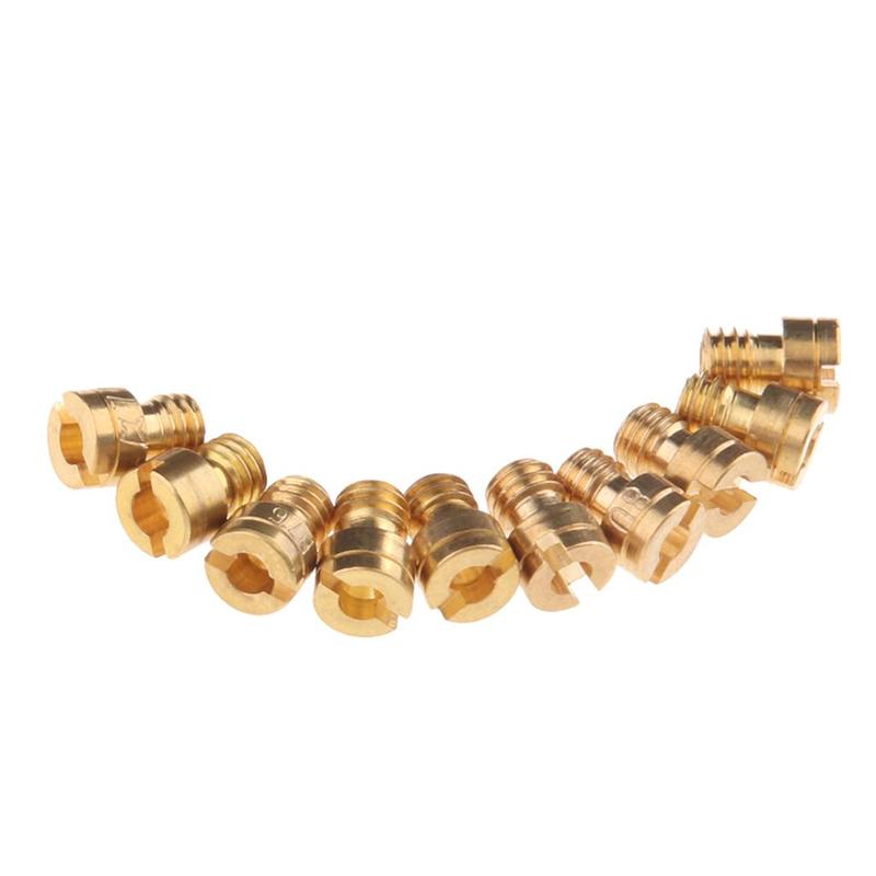 Carburetor Main Jet Copper Injector Nozzle Kit M4 X 0.7 for CVK Main Jet Replacement in Motorcycle Carburetors