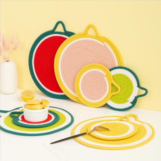 Hot Pot Mat Wear Resistant Reusable Kitchen Supplies Heat Resistant Hot Cookers Insulation Pads for Dining Table