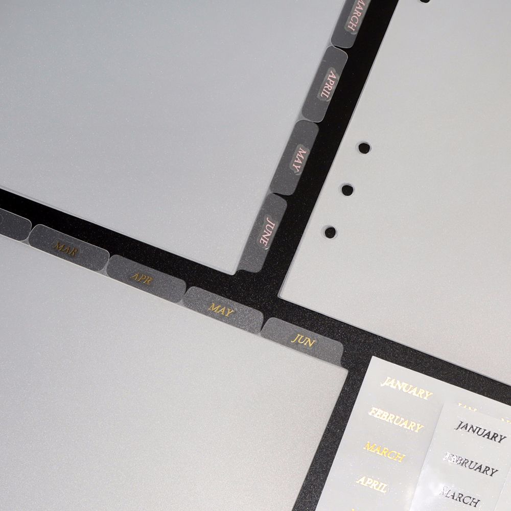 for A5/A6 Notebook Binder Index Dividers Binder Index Separator Diary Book Sticker Page Dividers