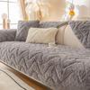 Winter Plush Sofa Cushion Thickened Non-Slip High-End Leather Sofa Cover Autumn and Winter Affordable Luxury Style Simple Cushion