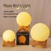 Hand-Painted Moon Lamp: DIY Planet Night Light for Bedroom Decor - Perfect Gift for Best Friends