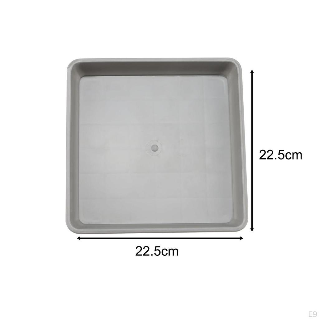 10 Pack of Square Plant Saucers for Water Drainage in Garden And Balcony