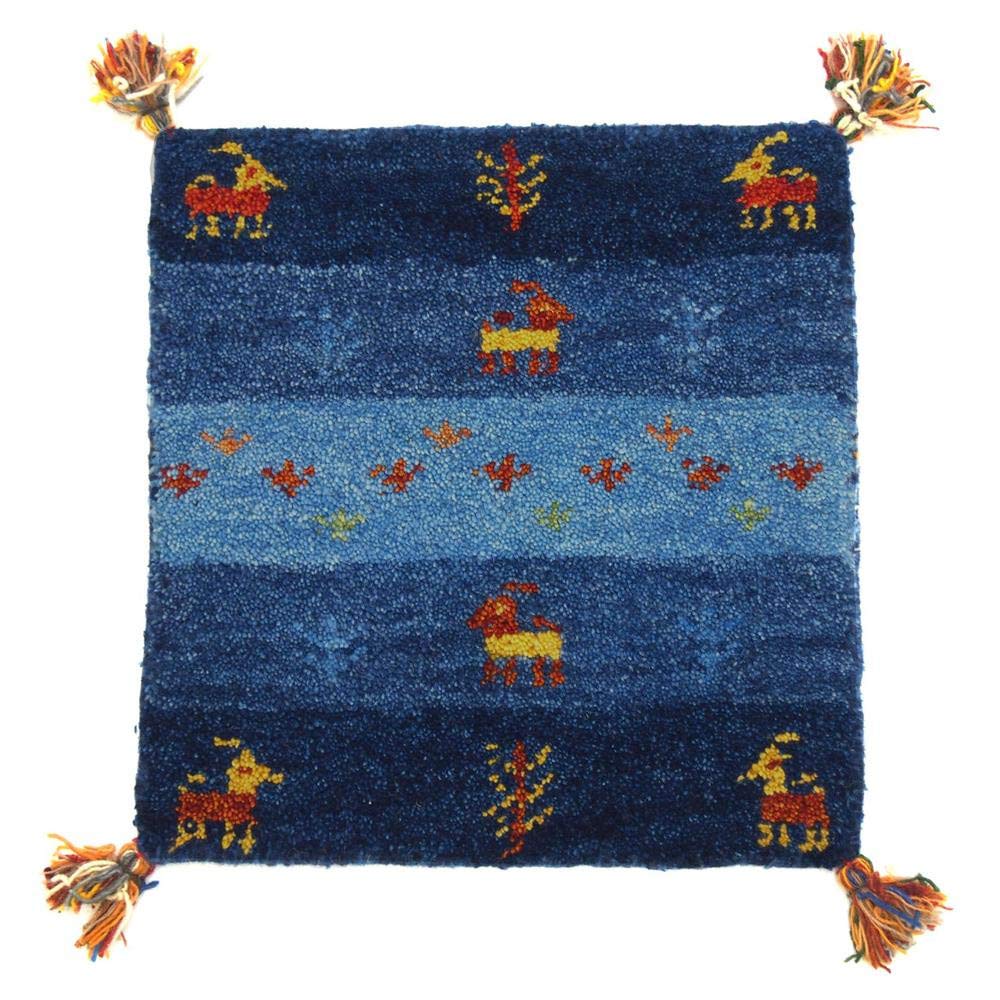 

Подушка на стул Hagiwara Gabbeh Синяя 40X40см 270034605 Прибл.. ГАББЕ D20 синий