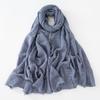 47 Colors Winter Hijab Fluffy Cotton Polyester Scarf Soft Pashmina Warm Neck Wrap Women Plain Fashion Cosy Shawl Shemagh