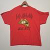 Erwachsenes Def Leppard Love Bites Rotes T-Shirt Band-T-Shirt XL T-Shirt