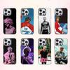 Rock Music M-MGK Kelly  Phone Case For iPhone17,16,15,14,13,12,11 Plus,Pro Max Colored Silver Plated Inside Cover