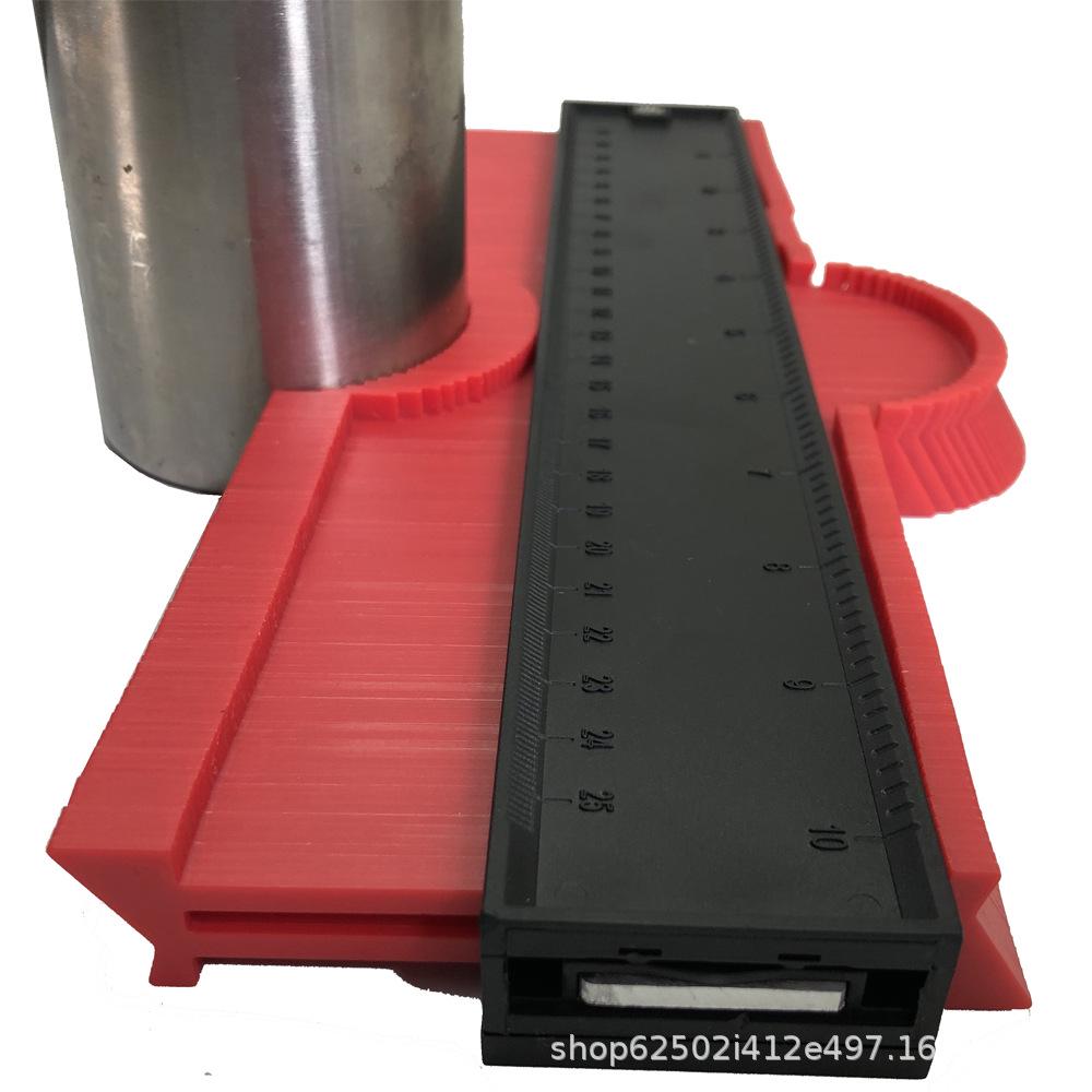 Conturmetru de 10 inch: Riglă Arc & Căutător de Unghi pentru Prelucrarea Lemnului & Profilarea Curbelor