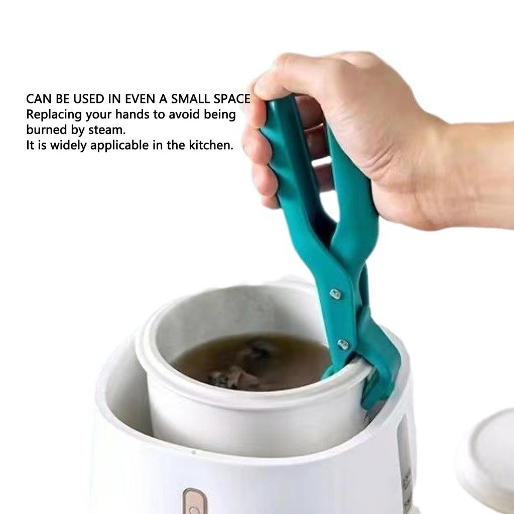 2PCS Heat-resistant dish tongs, hot plate tongs, non-slip kitchen tools for handling dishes