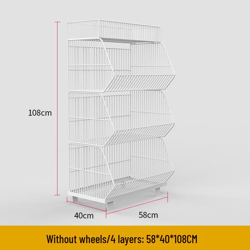 Multi-Layer Stackable Display Basket for Snacks & Vegetables
