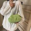 Summer New Straw Weaving Crossbody Bag Fashionable and Casual Shell Bag Women's Shoulder Bag