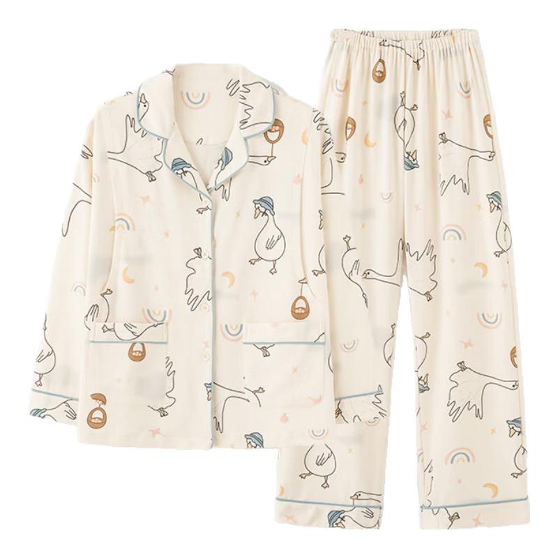 

JOYNCLEON Maternity Postpartum Breastfeeding Pajama Set L