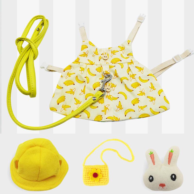 Cute Japanese Korean Style Pet Clothes & Leash for Rabbits and Cats