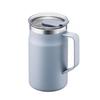 Bestco Lock & Lock Metro Mug with Lid, Insulated, Stainless Steel, 600ml, Large, Blue, LHC4282OBLU
