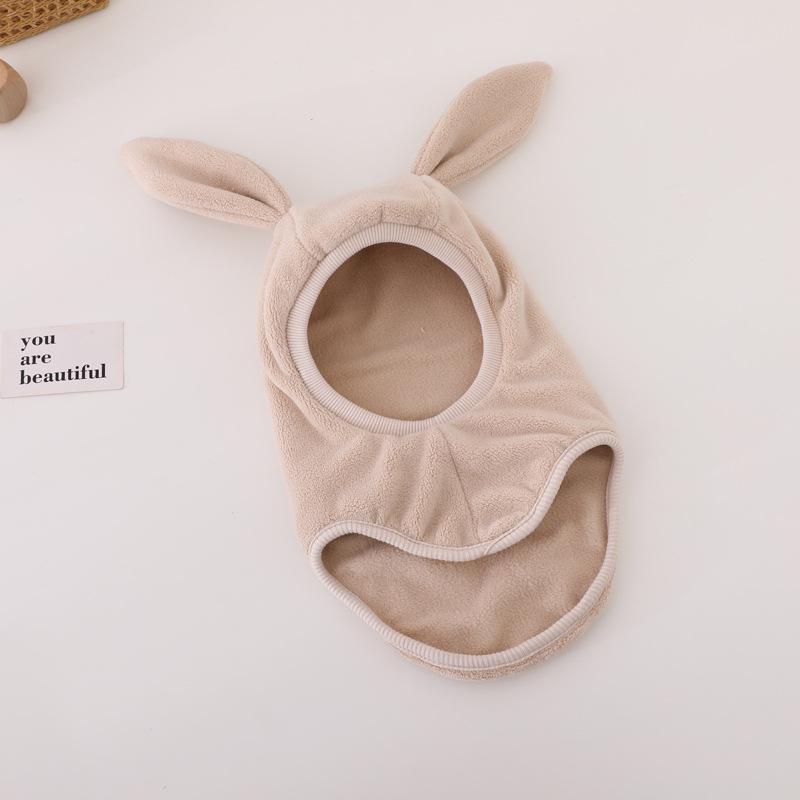 Warm Velvet Baby Hat with Cute Rabbit Ears: Cold-Proof Neck, Ear, and Face Protection for Boys and Girls