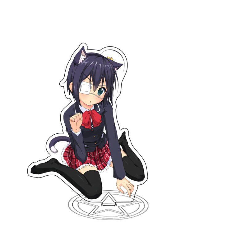 15cm Anime Take On Me Takanashi Rikka Acrylic Stand Action Figure Toy Figures Desktop Home Decoration