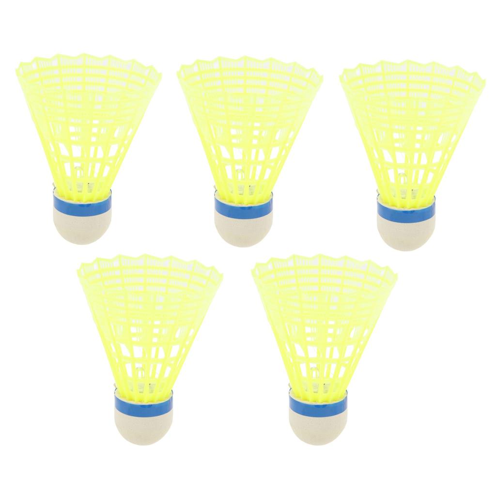 5 PCS Night Glow Badminton 30mah High Resilience LED Sports Shuttlecock for Sports Activities
