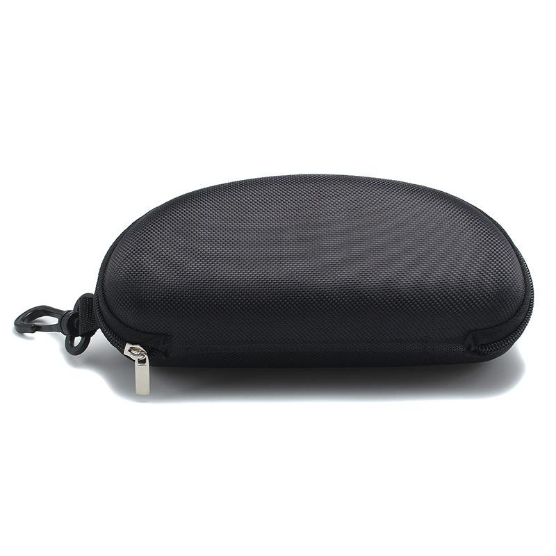 1PC Hard Zipper Carabiner Sunglasses Case Portable Travel Eyewear Protector Box Glasses Storage Accessories
