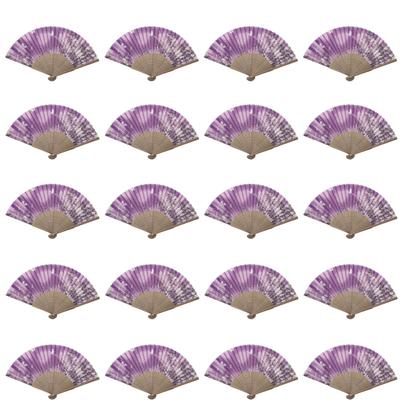 S Abanicos Premium Hechos a Mano y Set de Danza de Mariposas de 20 Unidades a Granel un Gran Souvenir Japonés para Extranjeros [Flor (púrpura)] - Compra,